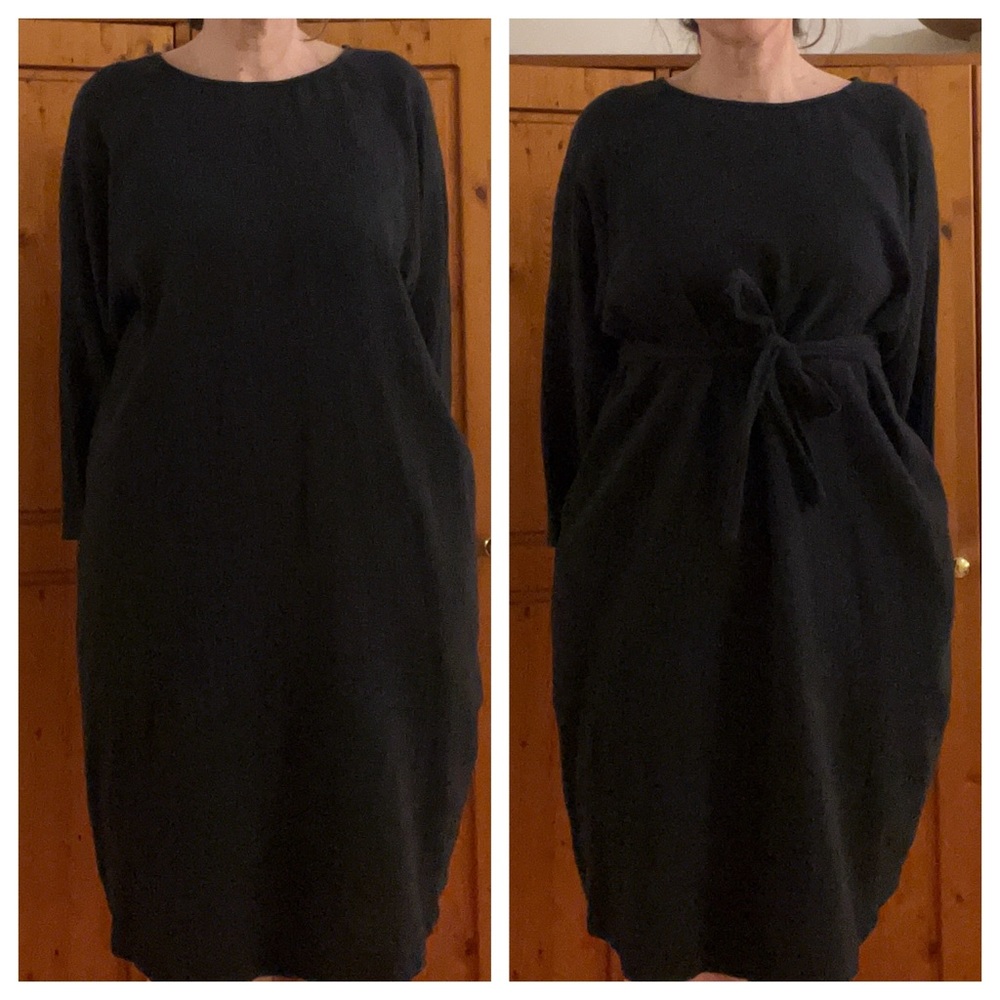 Crinkle Gauze Oak+Fort dress with tie